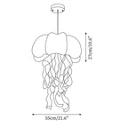 Jellyfish Fabric Pendant Lamp — product view 5
