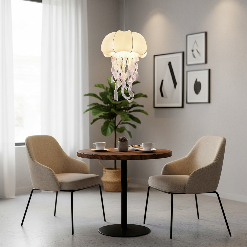 Jellyfish Fabric Pendant Lamp — product view 13