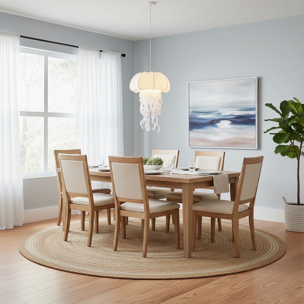 Jellyfish Fabric Pendant Lamp — product view 16