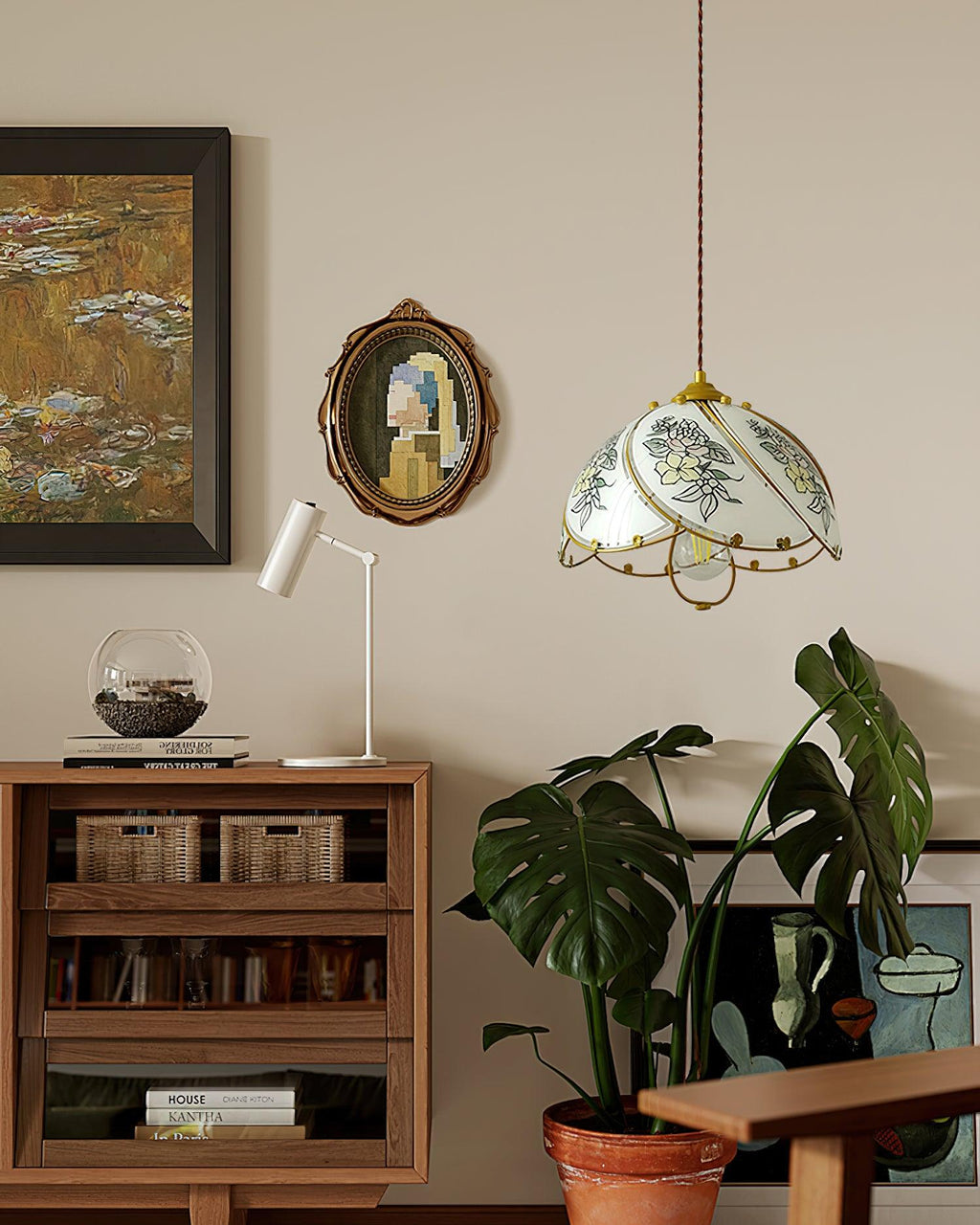 Tiffany Lily Glass Pendant Lamp — product view 4
