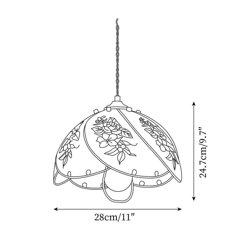 Tiffany Lily Glass Pendant Lamp — product view 5