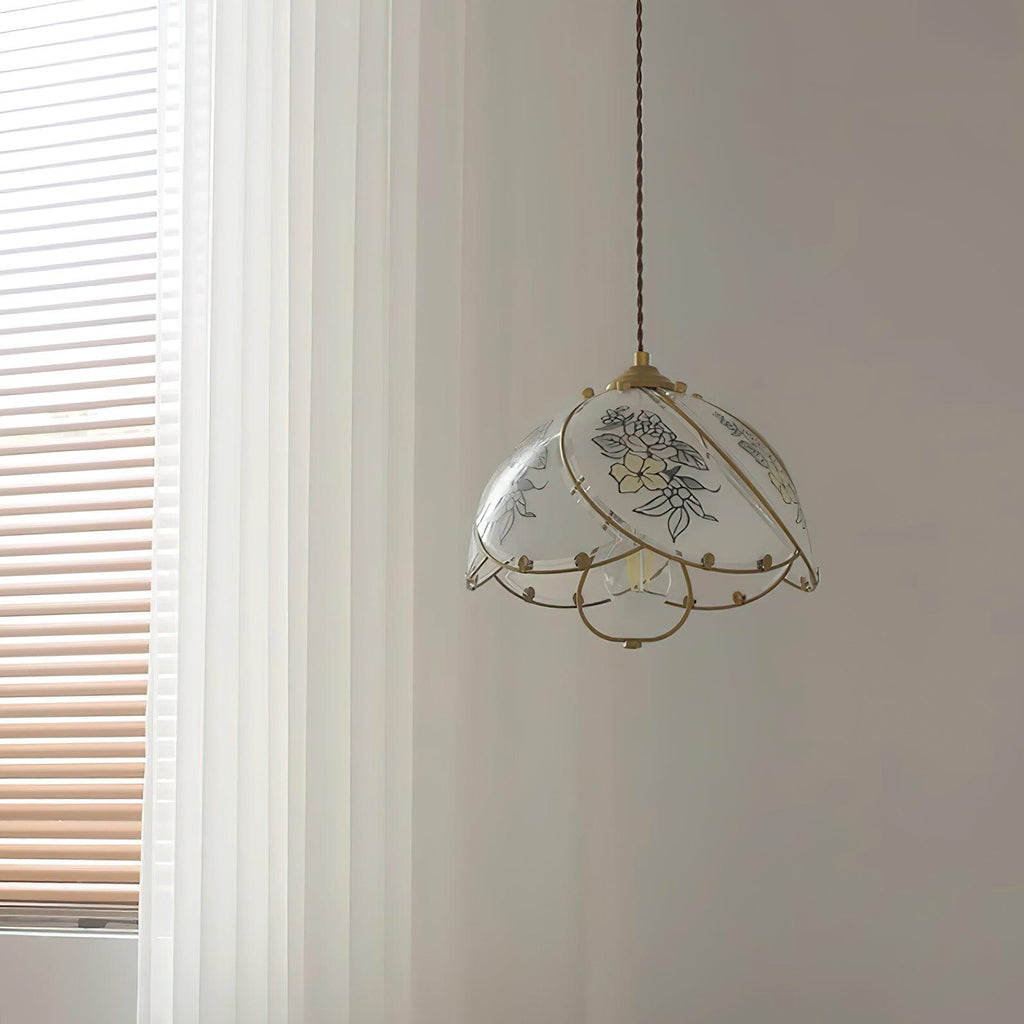 Tiffany Lily Glass Pendant Lamp — product view 11
