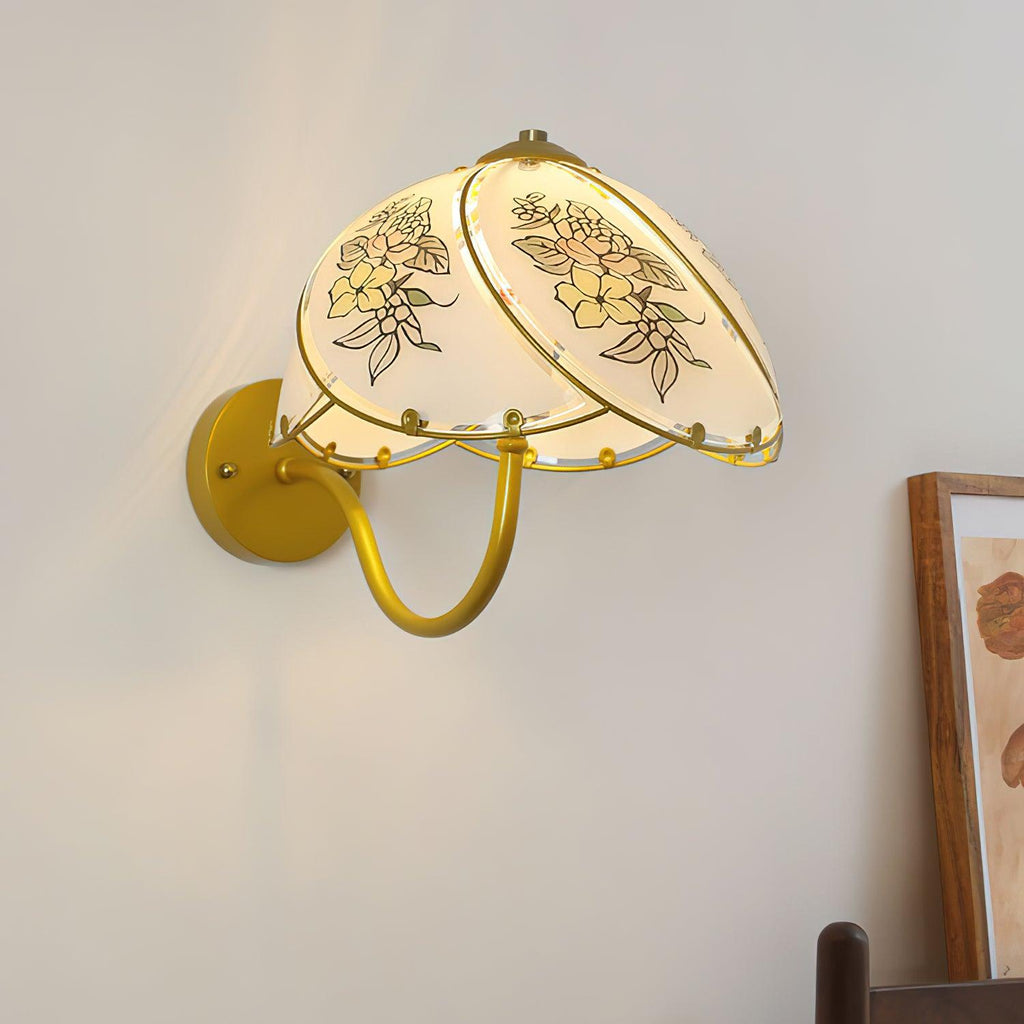 Tiffany Lily Glass Wall Lamp — product view 2