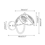 Tiffany Lily Glass Wall Lamp — product view 5