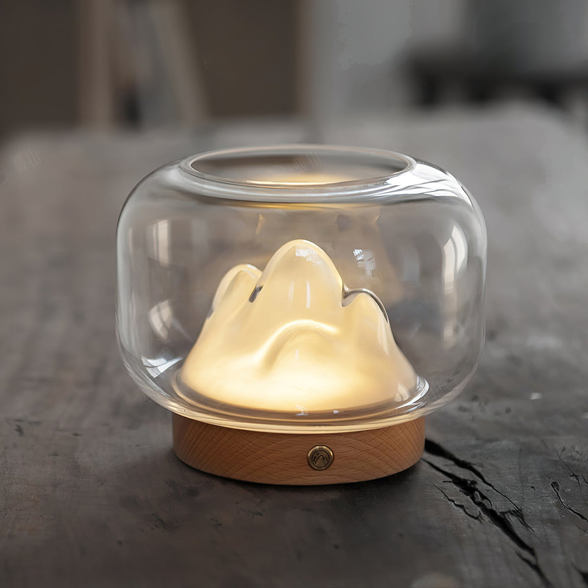 Warm Mountain Glass Table Lamp — product view 2