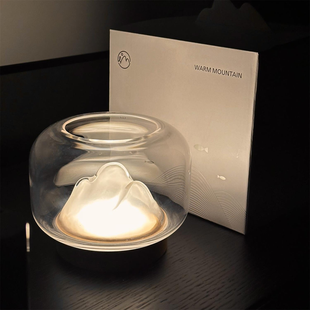 Warm Mountain Glass Table Lamp — product view 3