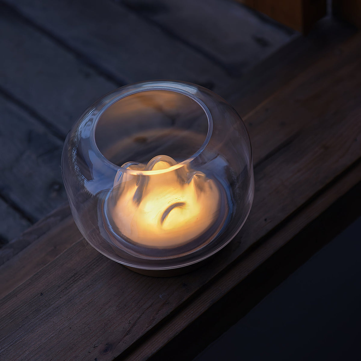 Warm Mountain Glass Table Lamp — product view 7