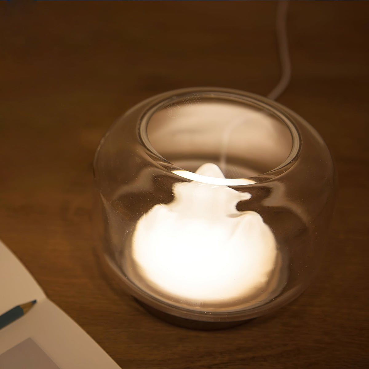 Warm Mountain Glass Table Lamp — product view 9