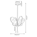 Tiffany Butterfly Metal Pendant Lamp — product view 5