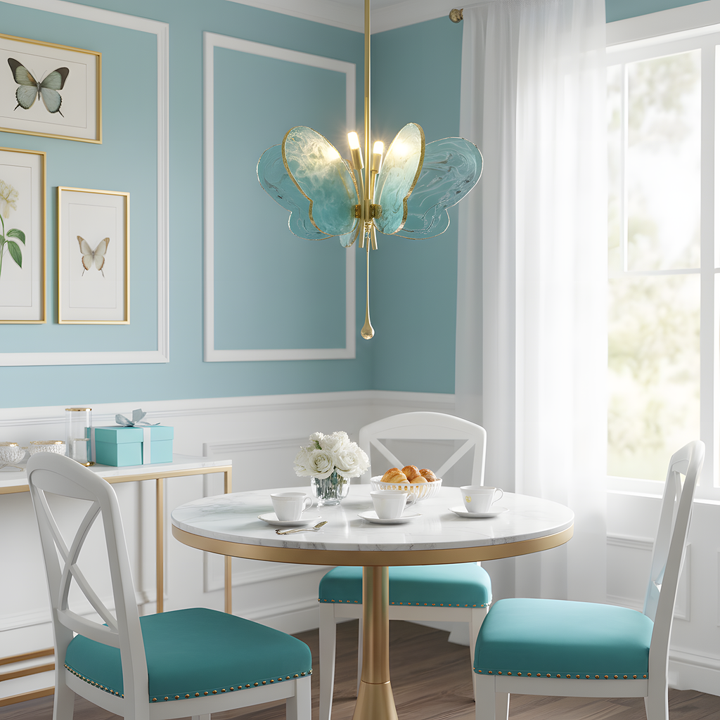 Tiffany Butterfly Metal Pendant Lamp — product view 6