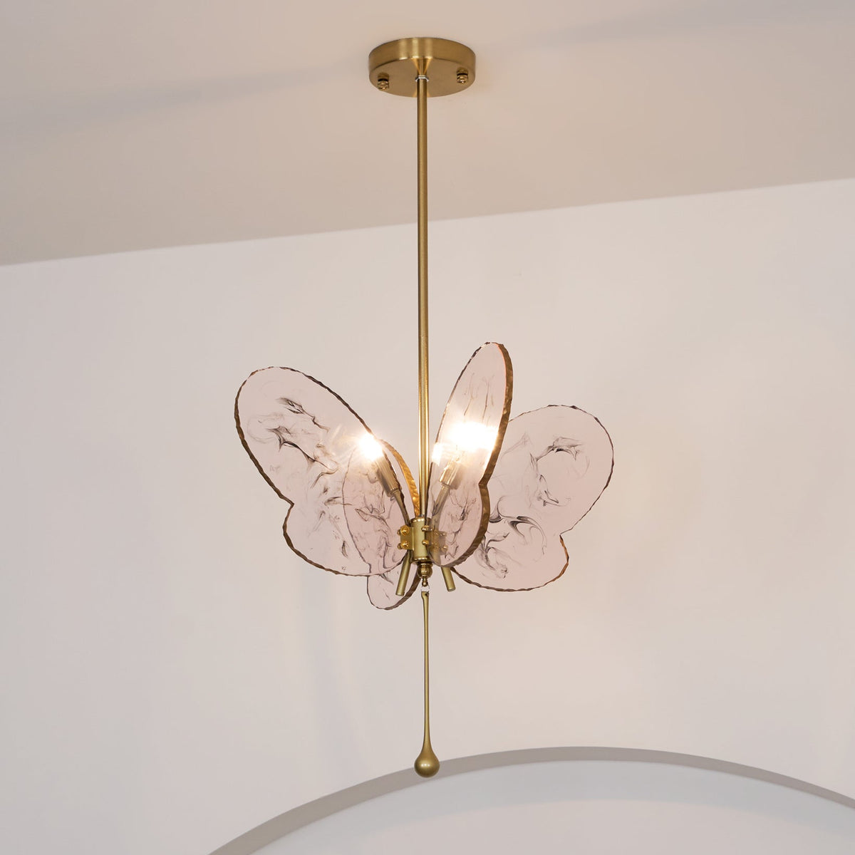 Tiffany Butterfly Metal Pendant Lamp — product view 16