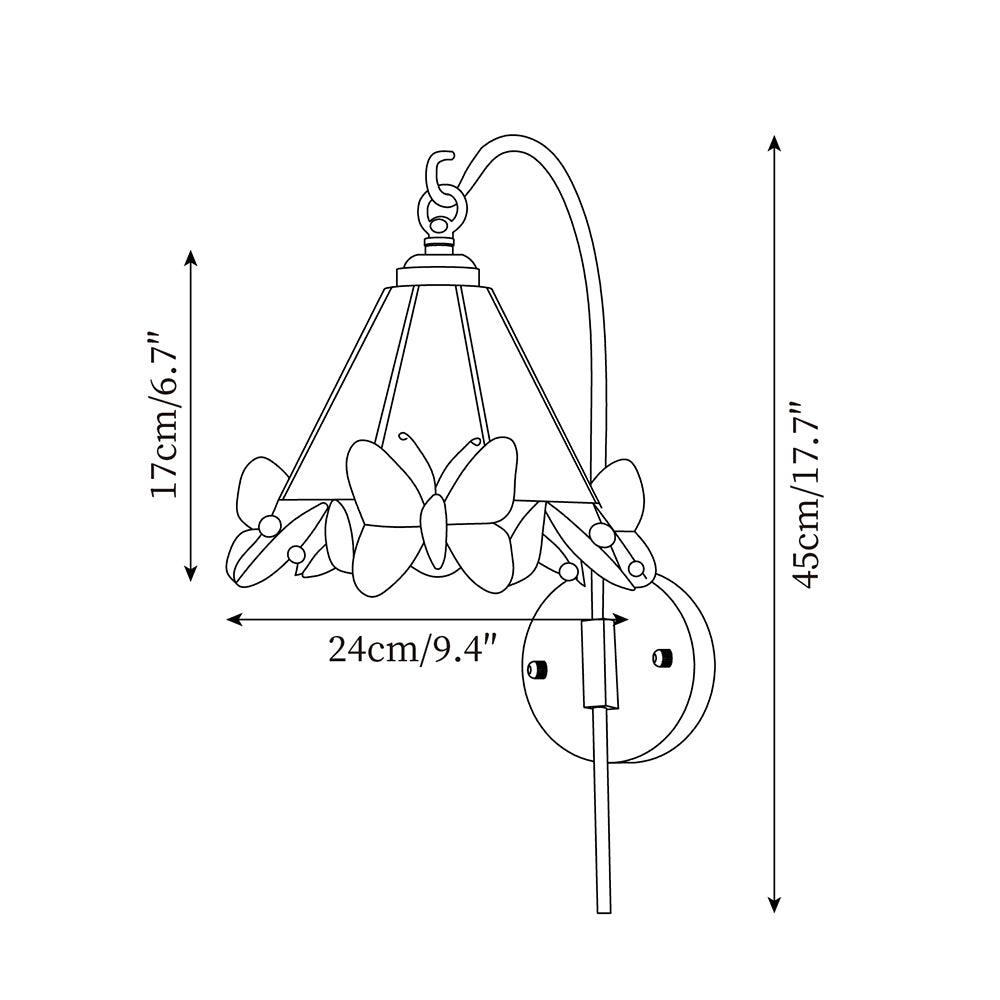Briandy Tiffany Glass Wall Lamp — product view 5