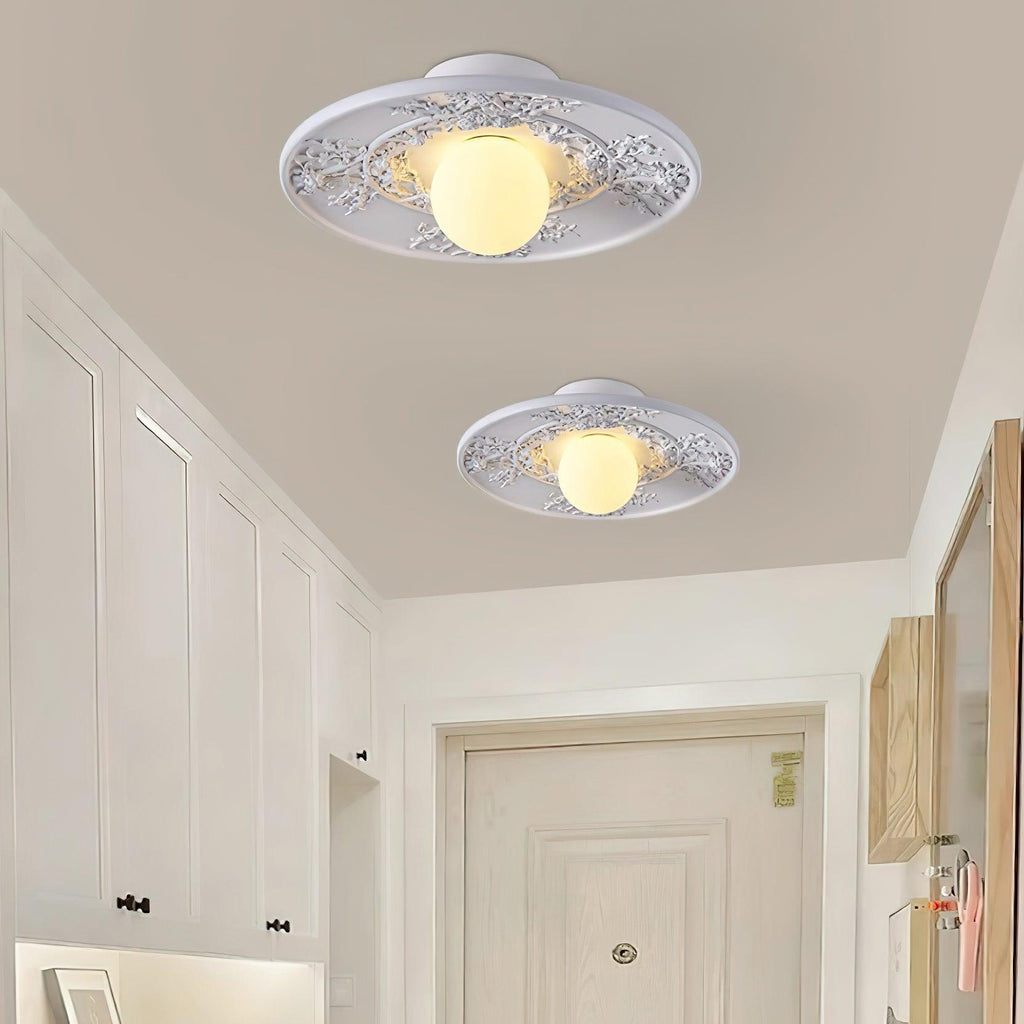 French Retro Violeta Glass Ceiling Light — product view 2