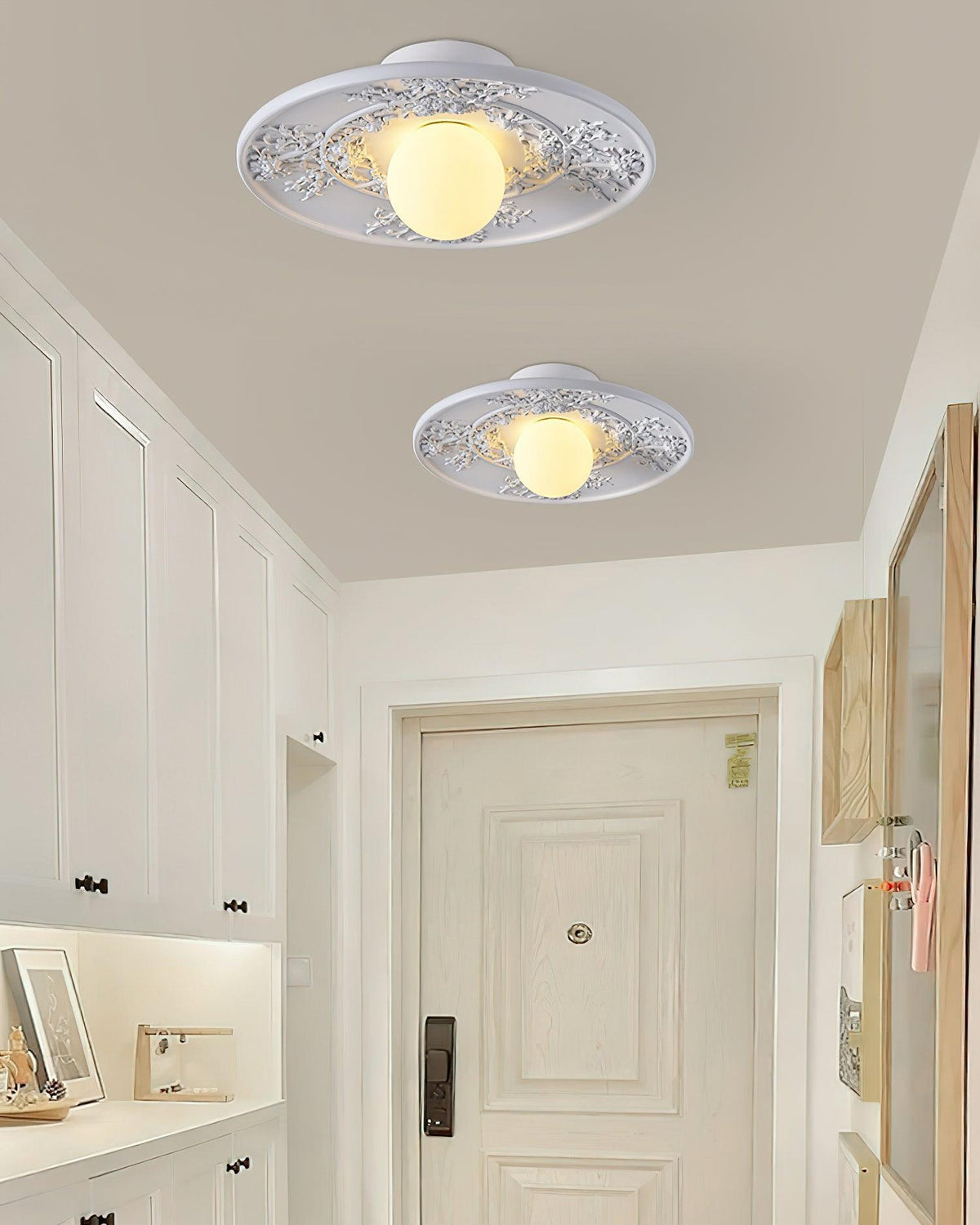 French Retro Violeta Glass Ceiling Light — product view 3