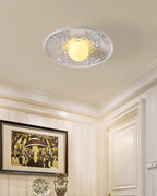 French Retro Violeta Glass Ceiling Light — product view 4