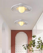 French Retro Violeta Glass Ceiling Light — product view 7