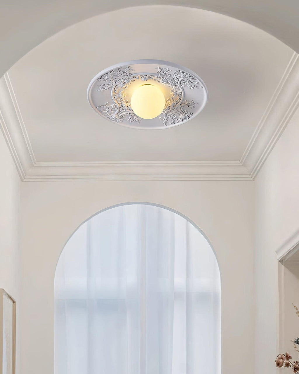 French Retro Violeta Glass Ceiling Light — product view 8