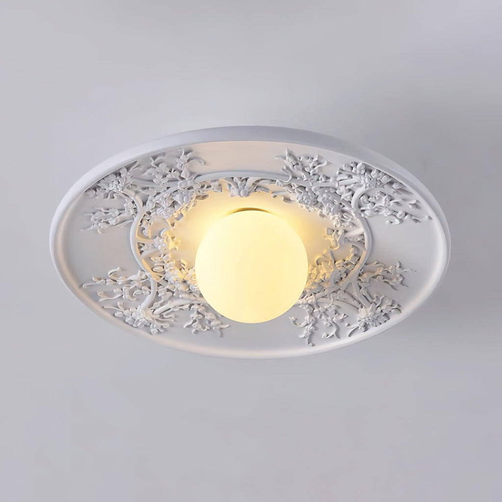 French Retro Violeta Glass Ceiling Light — product view 9