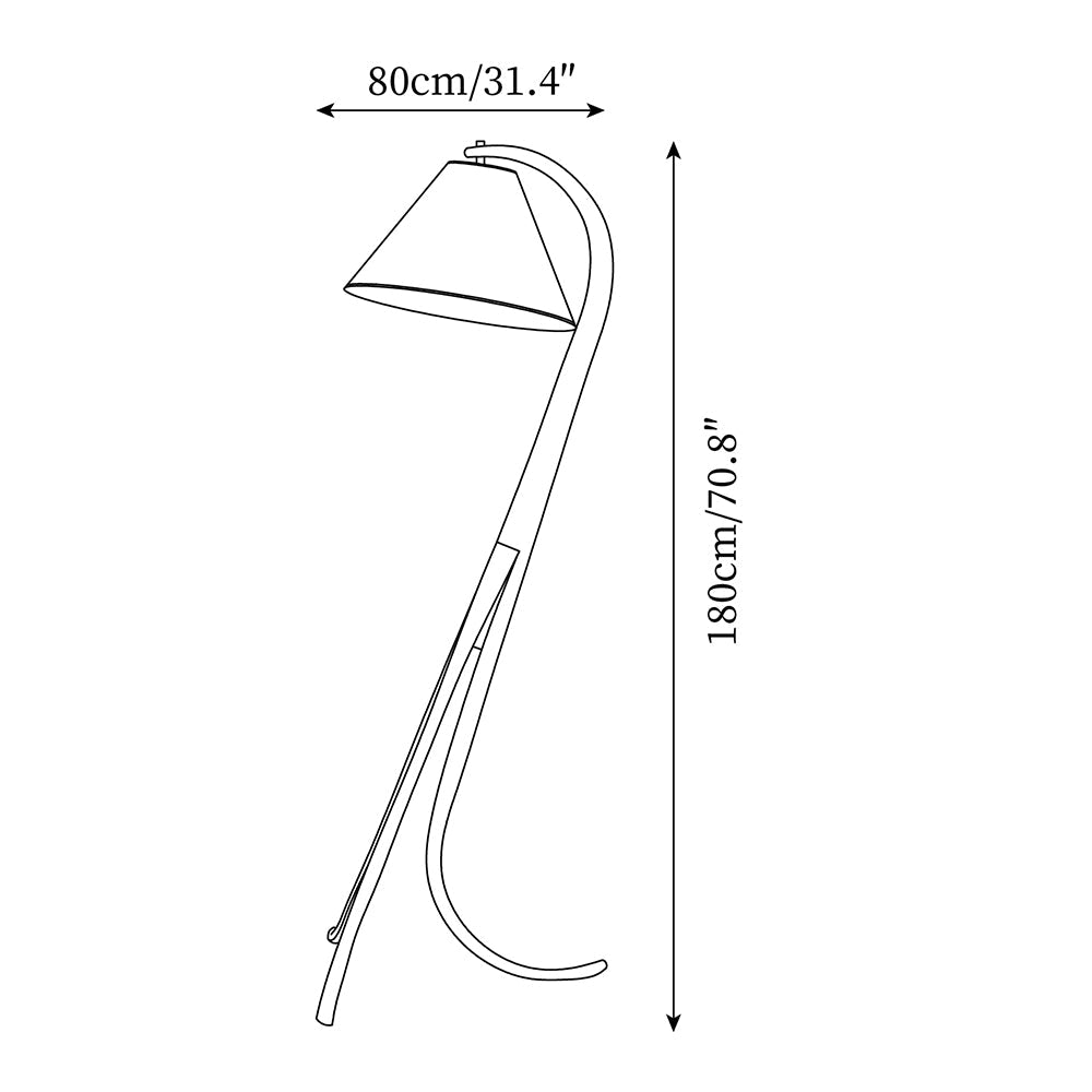 Stockholm Wood Floor Lamp — product view 5