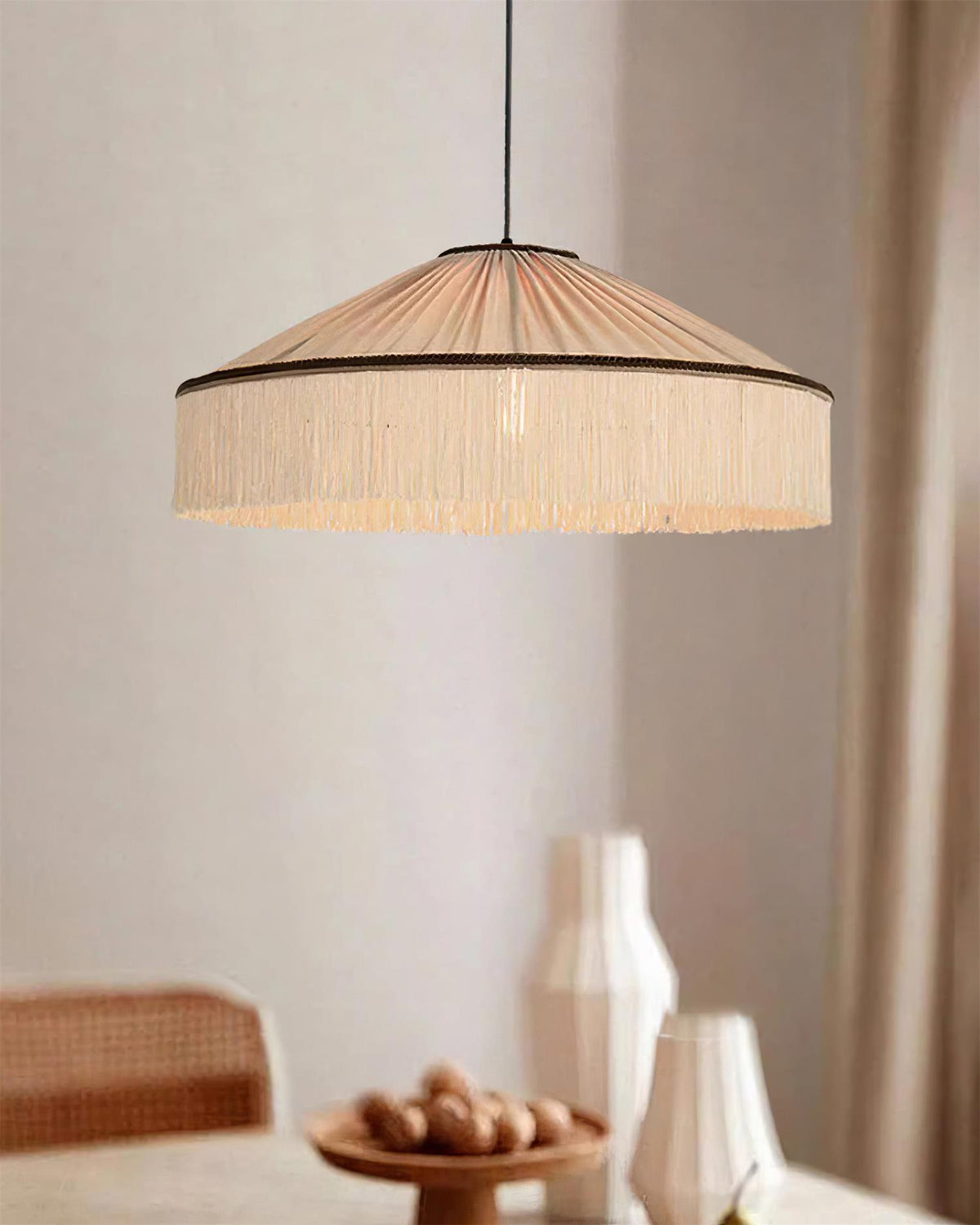 Diosa Fabric Plug In Pendant Lamp — product view 2