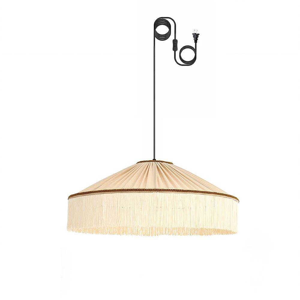 Diosa Fabric Plug In Pendant Lamp — product view 5