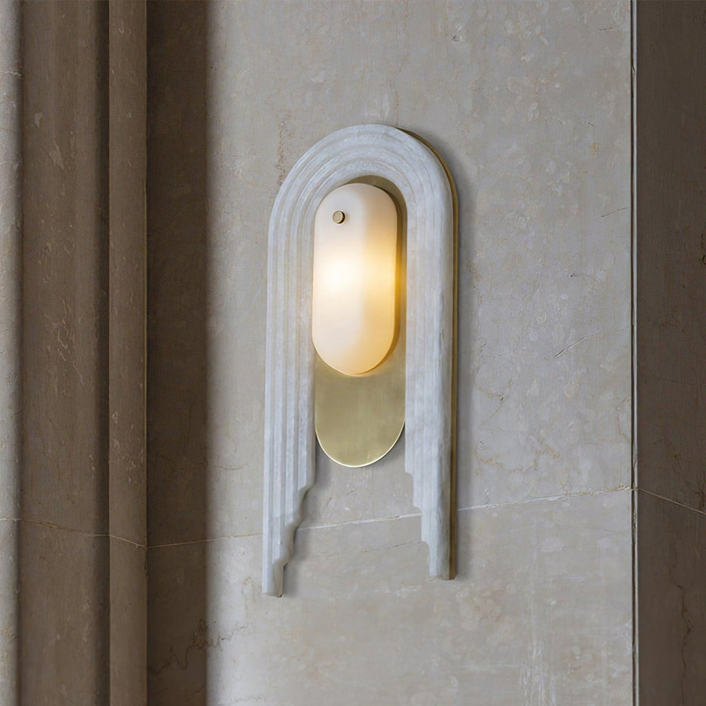 Cascada Alabaster Wall Sconce – product view 2