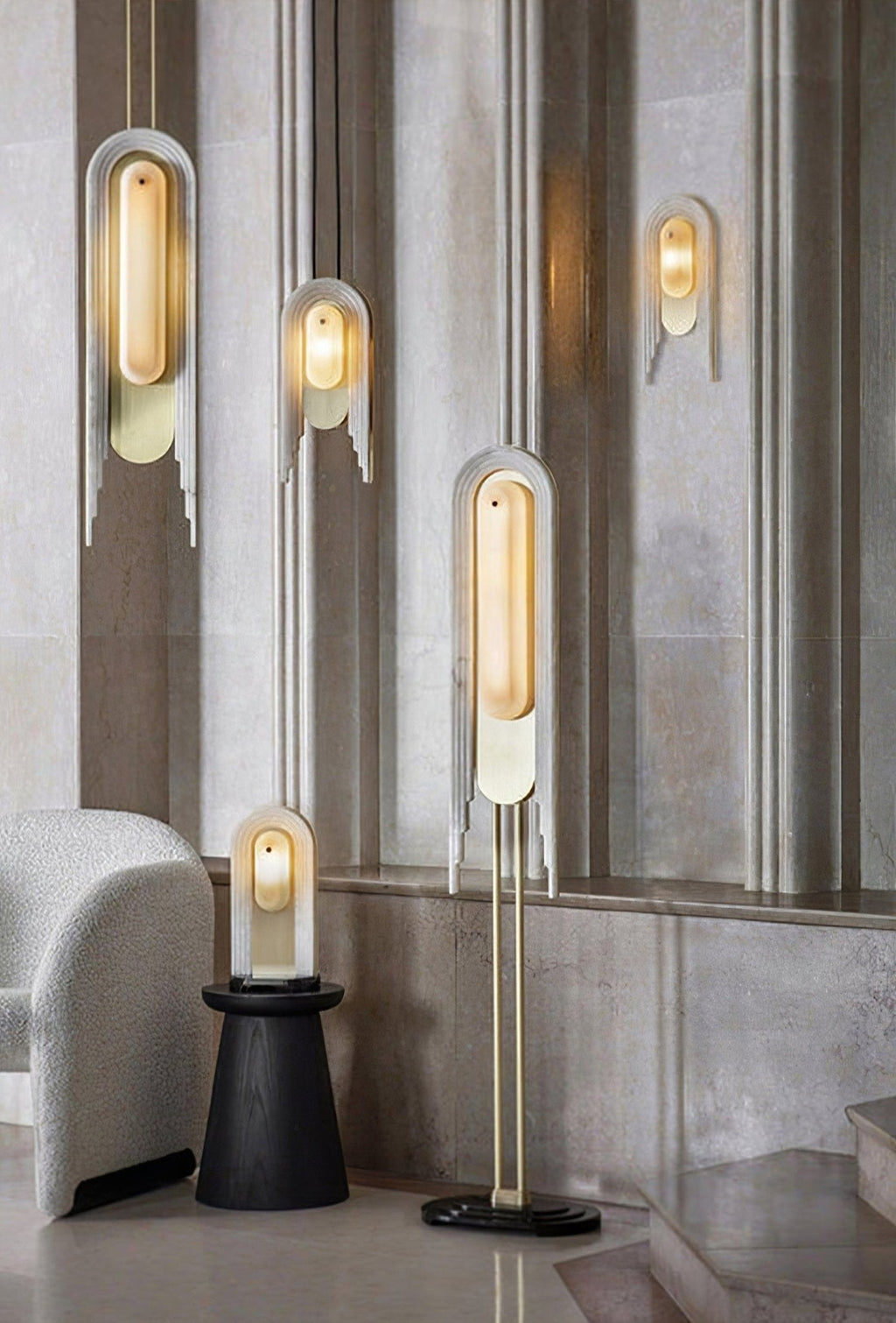 Cascada Alabaster Wall Sconce – product view 9