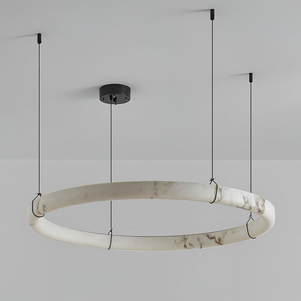 Alabaster Ring Pendant Lamp – product view 9