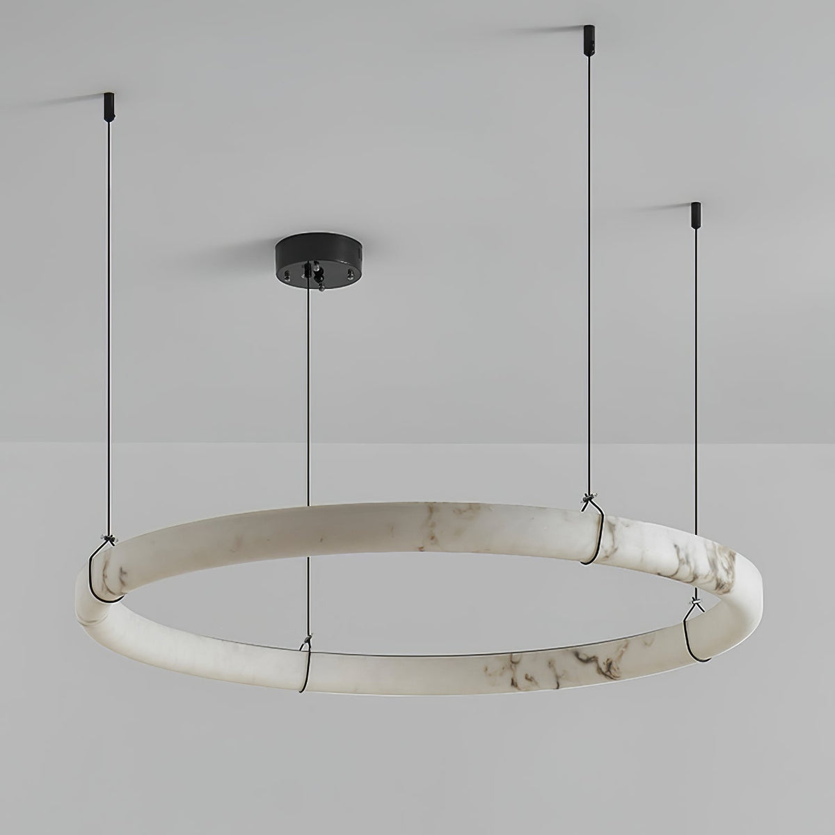 Alabaster Ring Pendant Lamp – product view 9