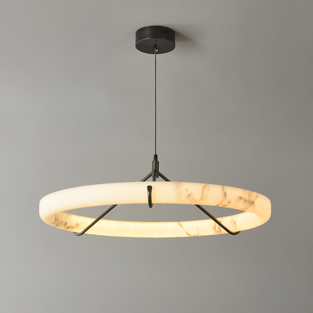 Alabaster Ring Pendant Lamp – product view 13