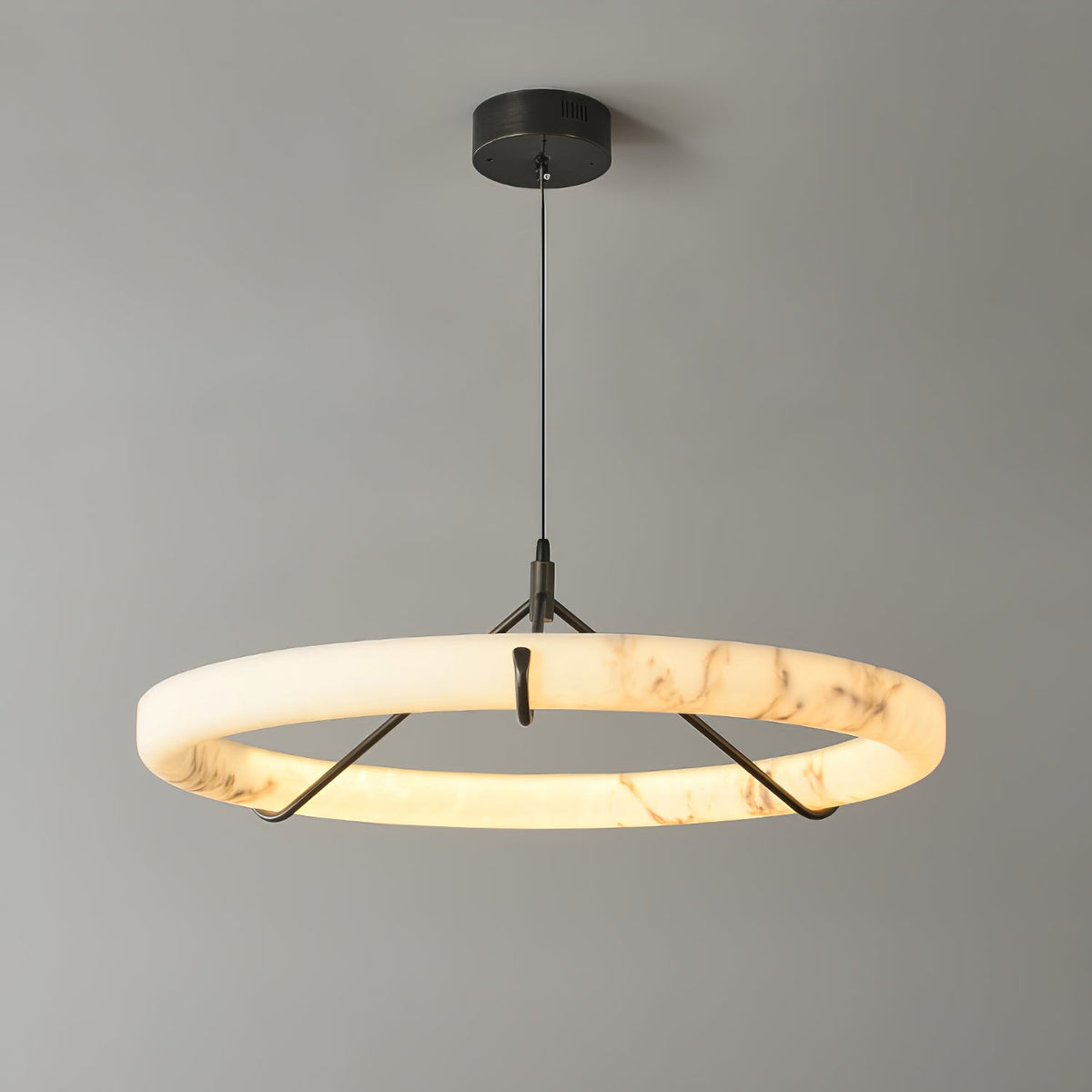 Alabaster Ring Pendant Lamp – product view 13