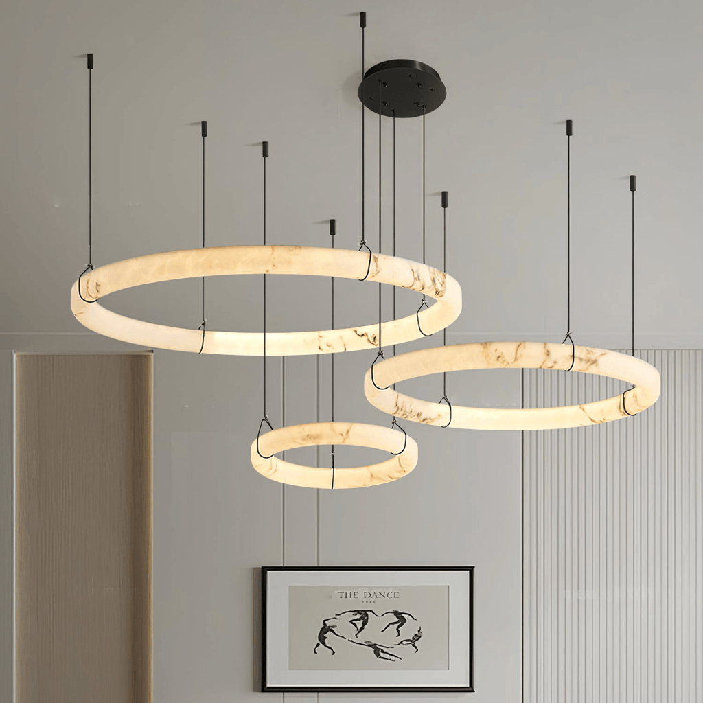 Alabaster Ring Pendant Lamp – product view 18