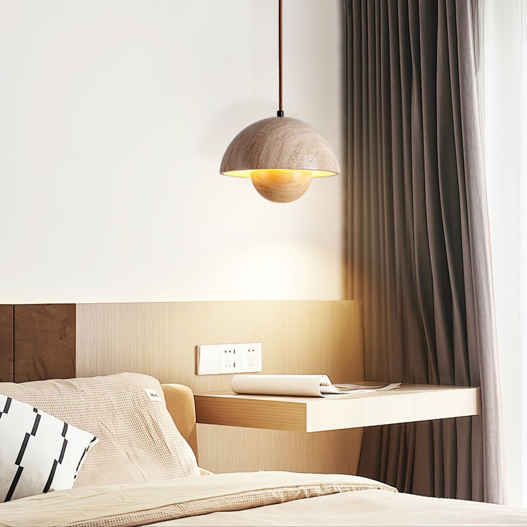 Bud Travertine Pendant Lamp – product view 4