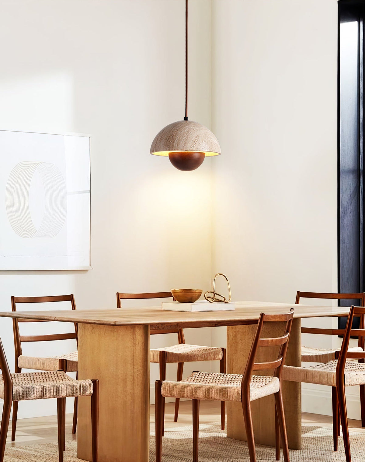 Bud Travertine Pendant Lamp – product view 6