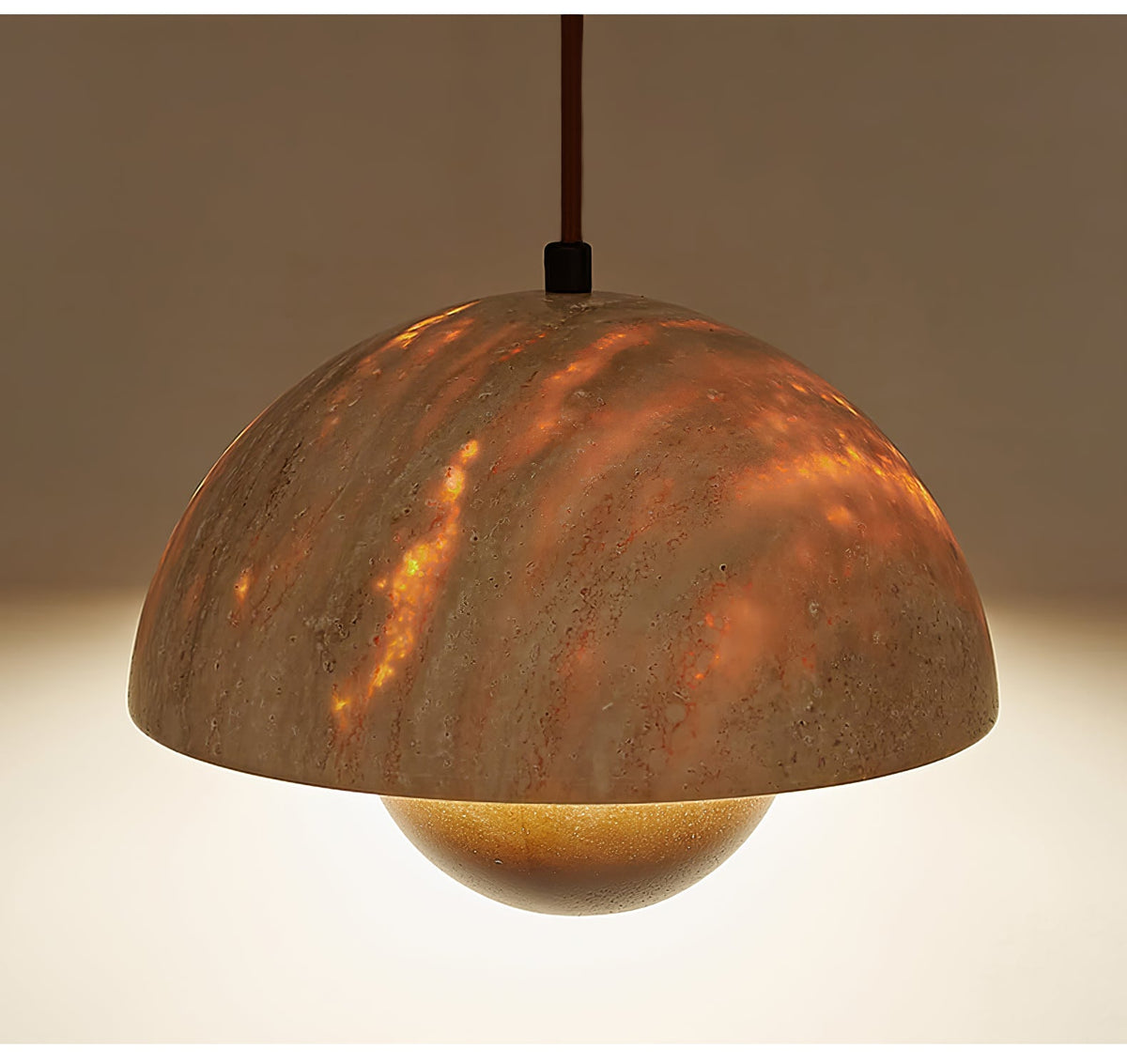 Bud Travertine Pendant Lamp – product view 10