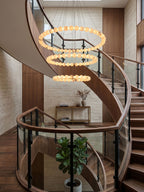 Alabaster Orb Ring Chandelier – product view 4