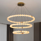 Alabaster Orb Ring Chandelier – product view 7