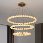 Alabaster Orb Ring Chandelier – product view 10