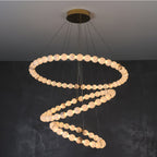 Alabaster Orb Ring Chandelier – product view 17