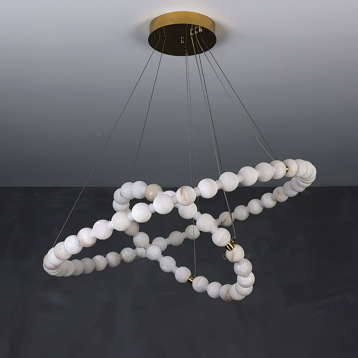 Alabaster Orb Ring Chandelier – product view 20