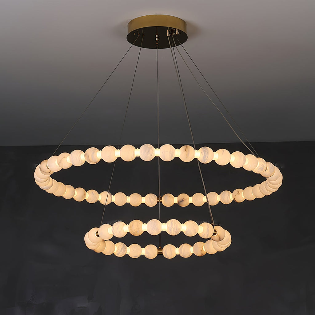 Alabaster Orb Ring Chandelier – product view 21