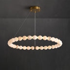 Alabaster Orb Ring Chandelier – product view 25