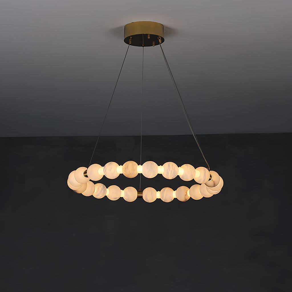 Alabaster Orb Ring Chandelier – product view 26