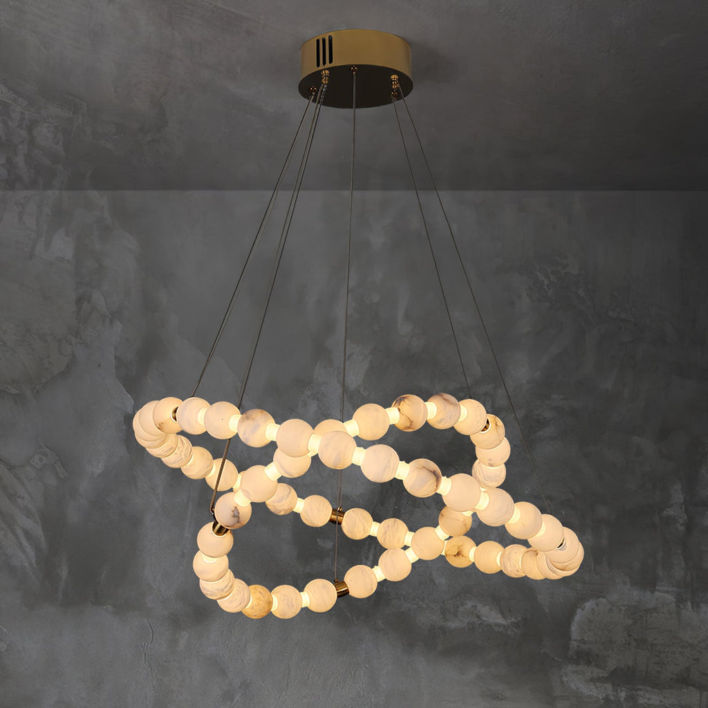 Alabaster Orb Ring Chandelier – product view 27