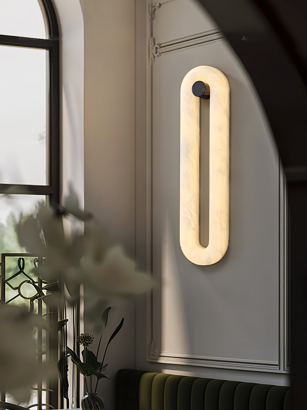 Alabaster Capsule Wall Light – product view 2