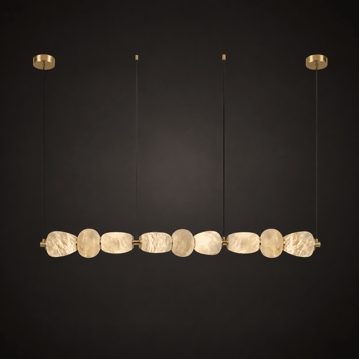 Alabaster Pebble Linear Chandelier – product view 19