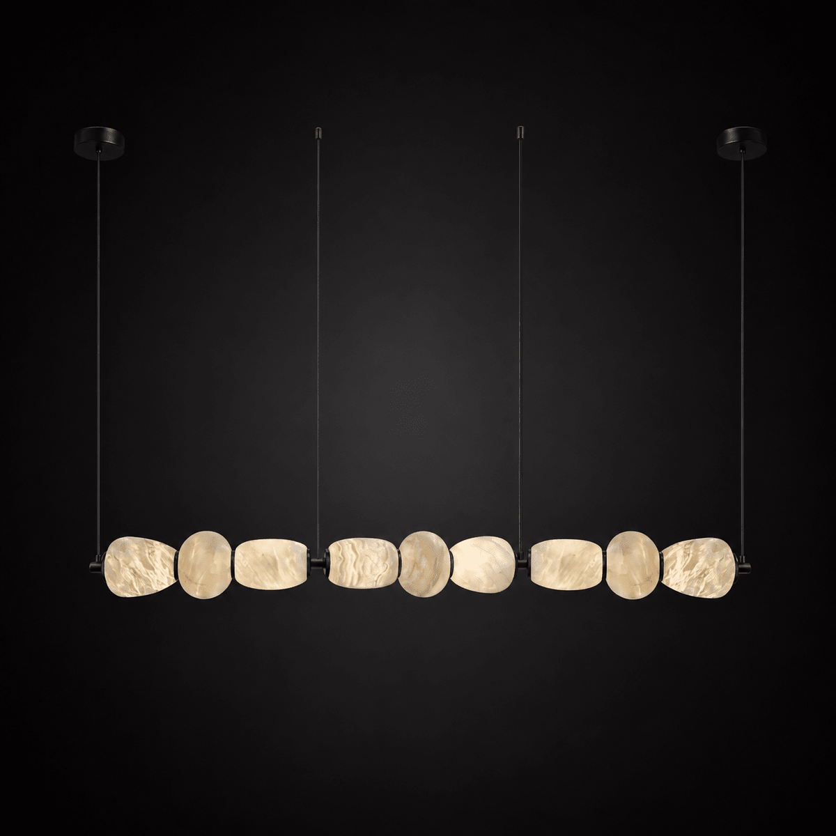 Alabaster Pebble Linear Chandelier – product view 20