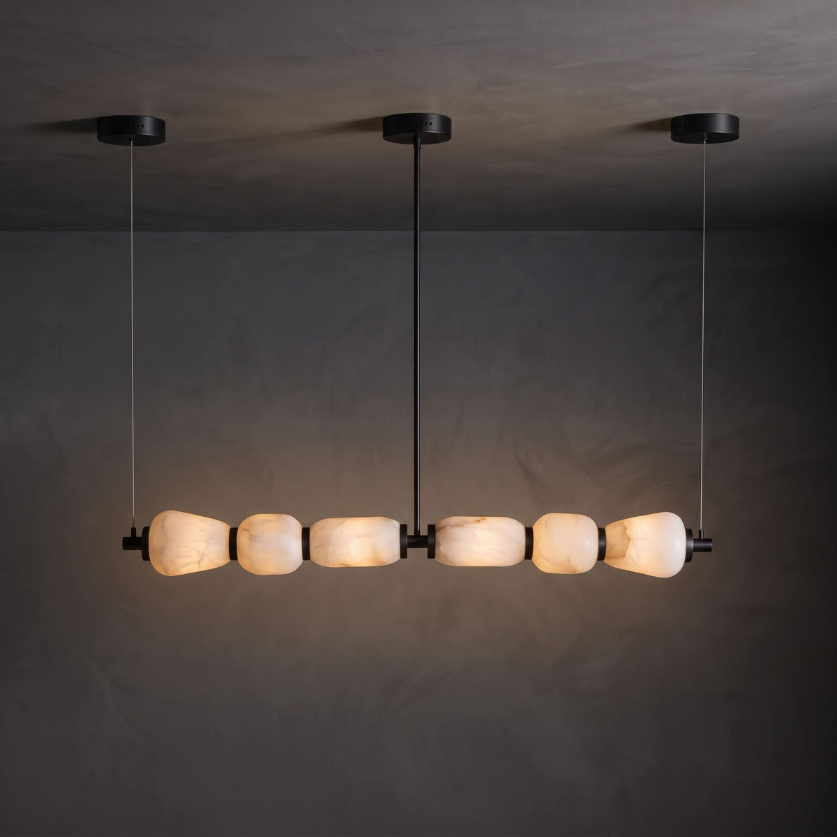 Alabaster Pebble Linear Chandelier – product view 21