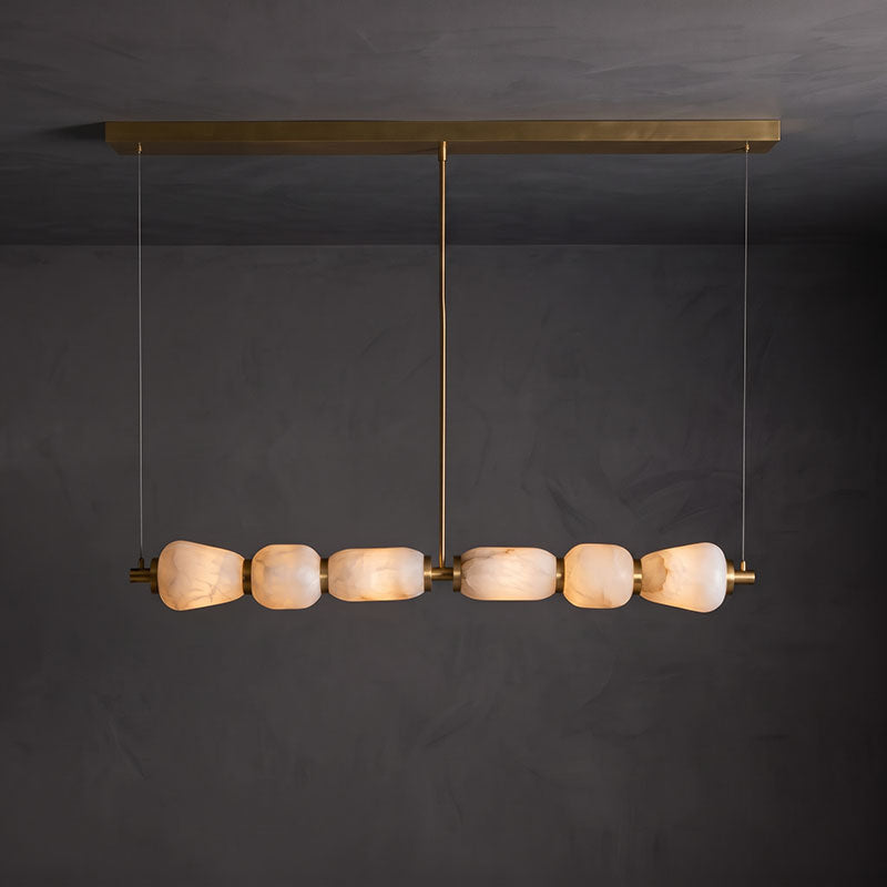 Alabaster Pebble Linear Chandelier – product view 34