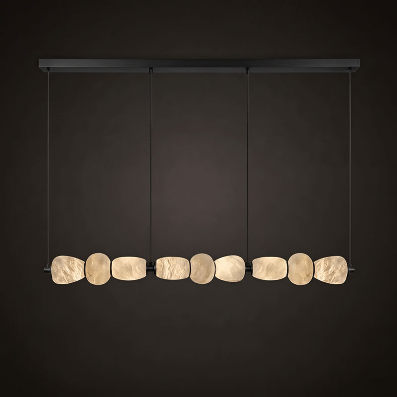 Alabaster Pebble Linear Chandelier – product view 37
